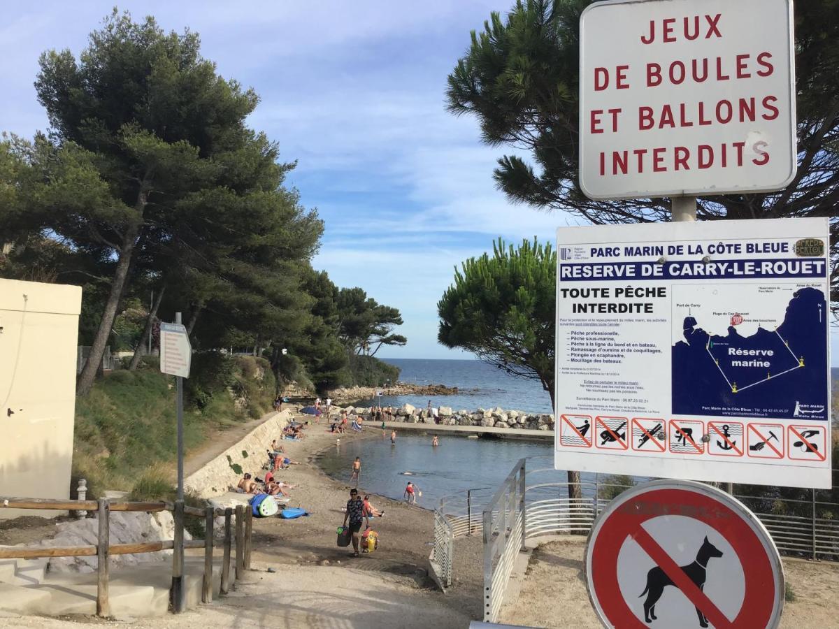 Studio Plage Du Cap Rousset Carry-le-Rouet Kültér fotó